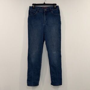 Gloria Vanderbilt Dark Blue High Waist Straight Leg Jeans Size 8